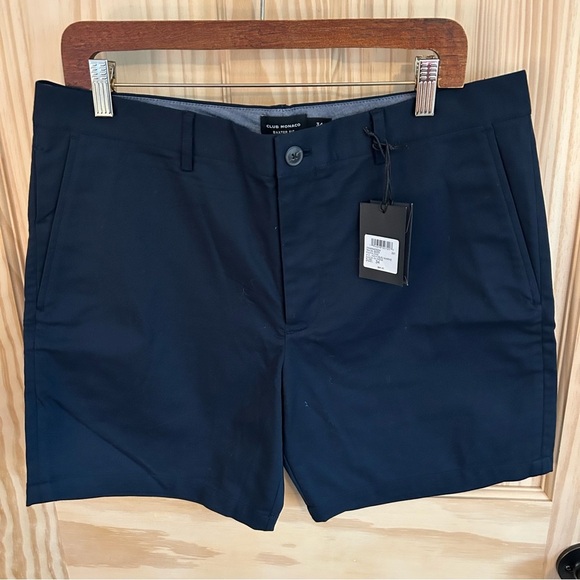 Club Monaco Baxter Fit Men’s Navy Shorts. Size 34. - Picture 3 of 12